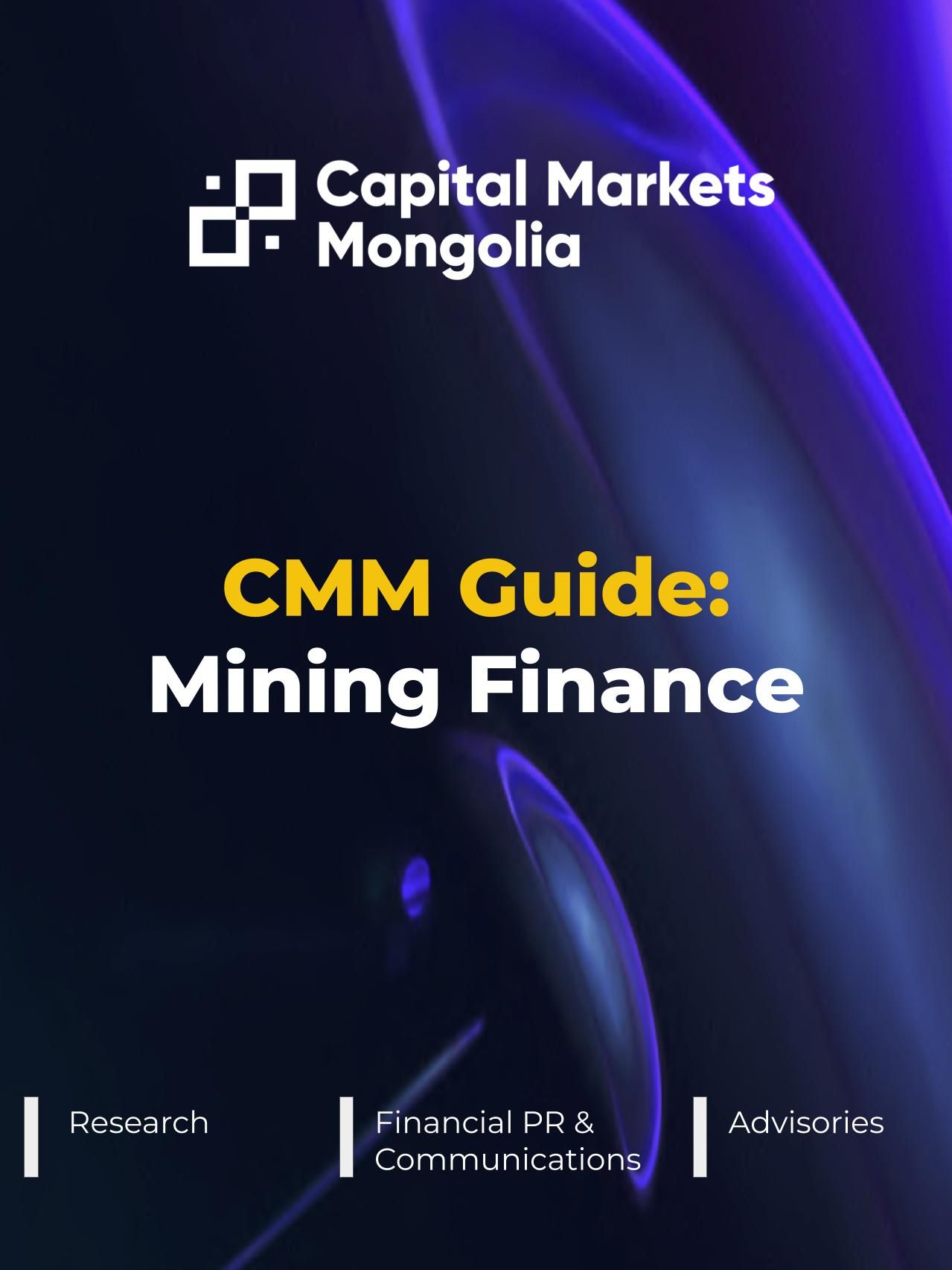 CMM Guide: Mining Finance